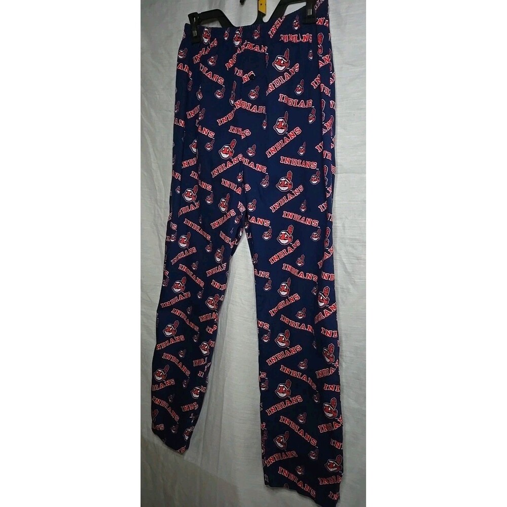Cleveland Indians Genuine Merchandise Sideline Pajama Pants, Sz Small, Blue/red - Picture 5 of 8